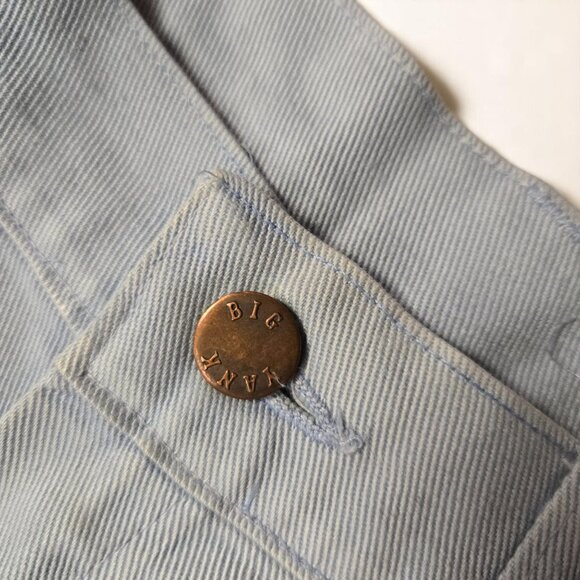 VTG Big Yank Jeans‎ Light Blue 34x28.5 High-Waisted Wide-Leg Denim 1970s USA - Picture 15 of 15